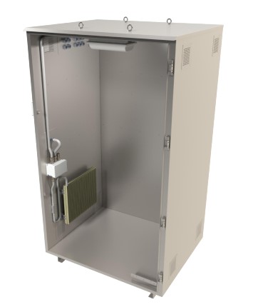Single door EcoTerm instrument cabinet with heater and lamp